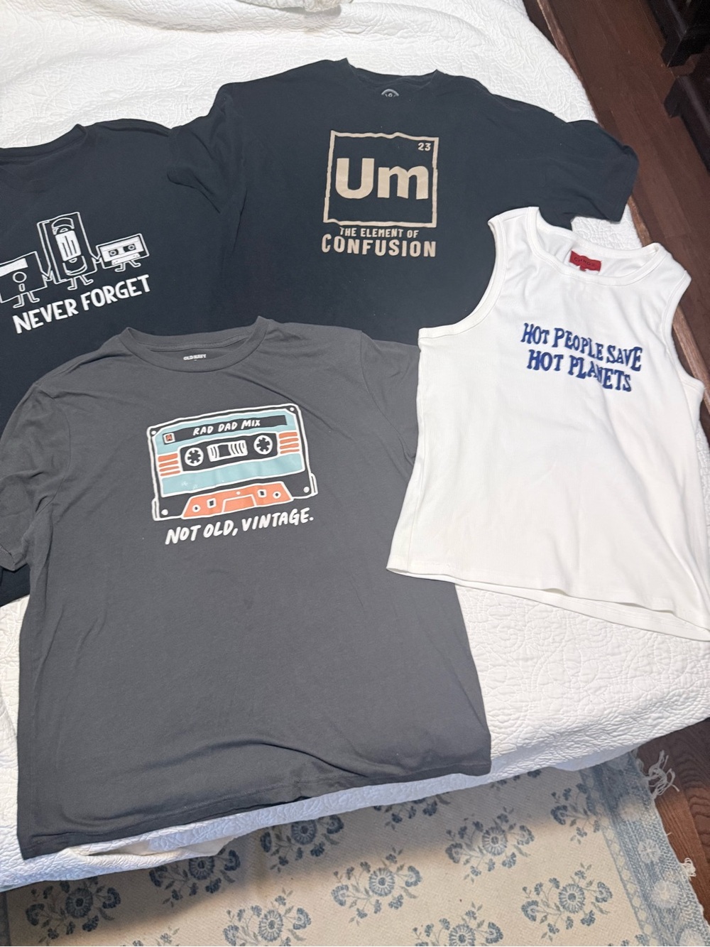 Men’s XL Graphic T-Shirt Lot of 4 – Retro Cassette & Funny Tees